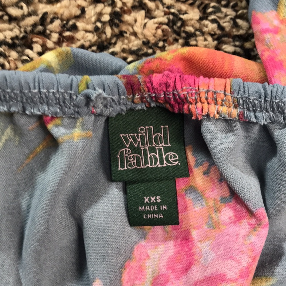 Wild Fable Pastel Floral Off-Shoulder Flounce Sleeveless Maxi Dress Various NWT - Picture 8 of 9